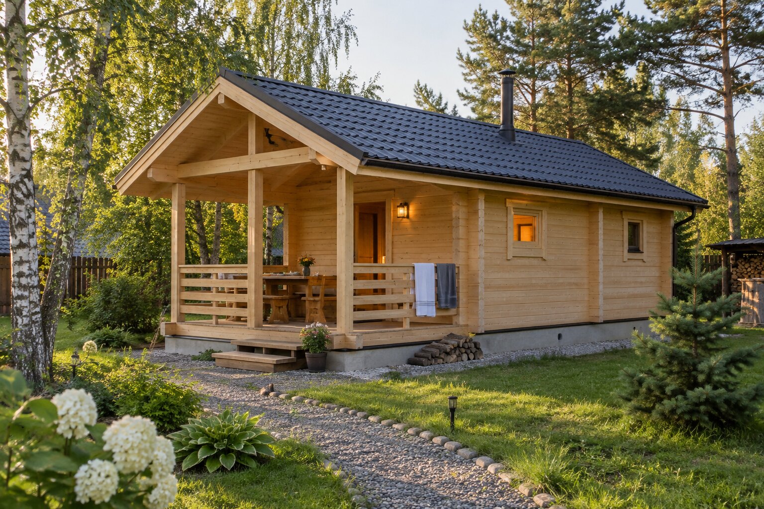 Построенная баня клиента Сергей